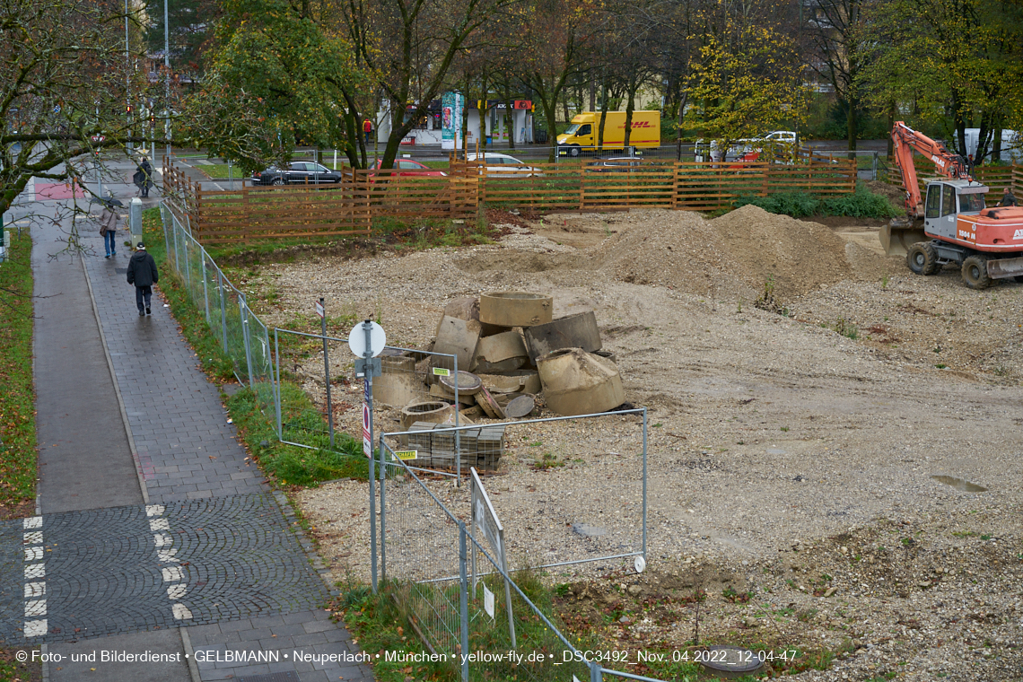 04.11.2022 - Baustelle an der Quiddestraße Haus für Kinder in Neuperlach